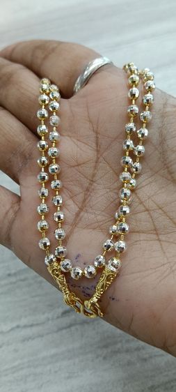 สร้อยคอทองคำขาวงานจิวเวอร์รี่ไม่ลอกไม่ดำยาว 24 นิ้ว รูปที่ 5