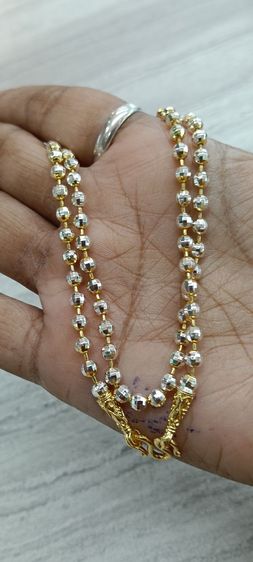 สร้อยคอทองคำขาวงานจิวเวอร์รี่ไม่ลอกไม่ดำยาว 24 นิ้ว