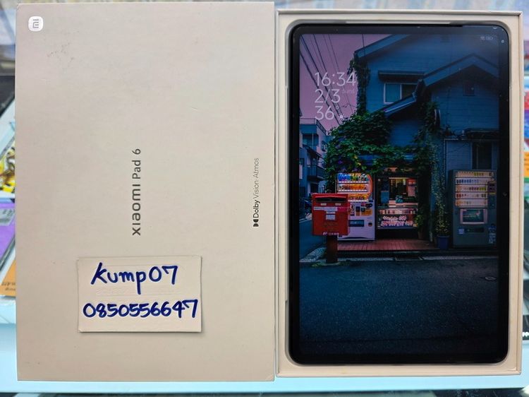 ขาย Xiaomi Pad 6 สีฟ้า Mist Blue RAM 8 ROM 256 มือ2 สภาพสวย ครบกล่อง 6900 บาท ครับ