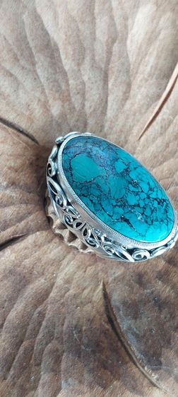 แหวนเงินแท้หัวเทอร์ควอยซ์