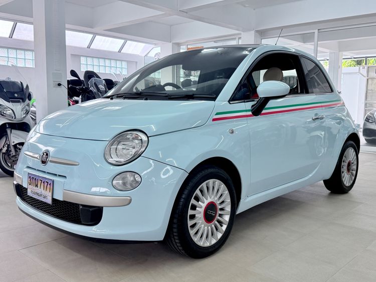Fiat Fiat 500  2011 1.2 Sedan เบนซิน ไม่ติดแก๊ส เกียร์อัตโนมัติ ฟ้า รูปที่ 3