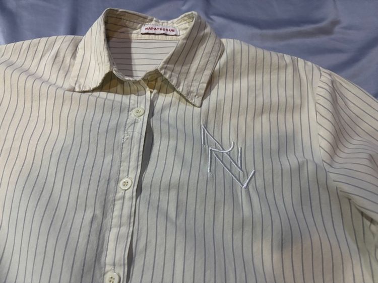 Used napatvogue.bkk (stripe cream)ไม่มีตำหนิสภาพดี หน้าร้านไม่มีแล้วค่ะ ขอดูเพิ่มเติมได้ค่ะ รูปที่ 4