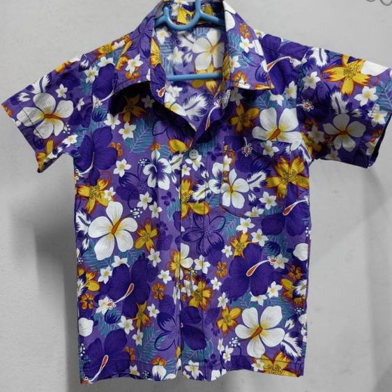 เสื้อเชิ้ตเด็กลายดอก 1 ขวบขึ้นไป รูปที่ 2