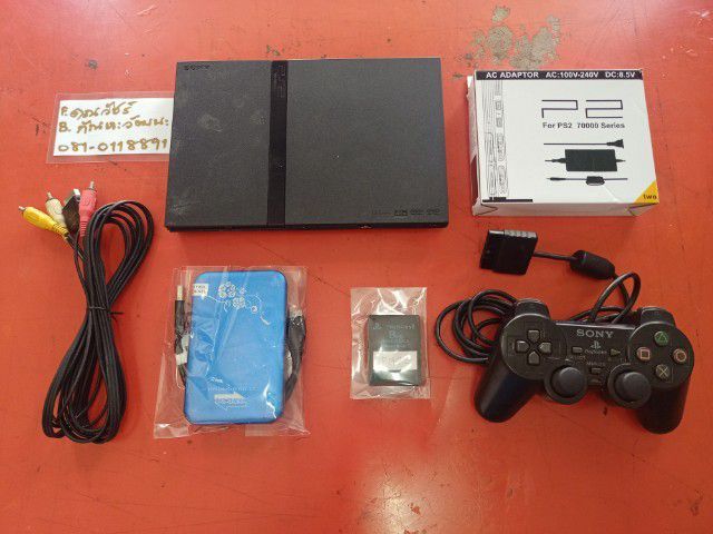 Sony เครื่องเกมส์โซนี่ เพลย์สเตชั่น PS2 (Playstation 2) เชื่อมต่อไร้สายไม่ได้ เครื่องเล่นเกม PS2