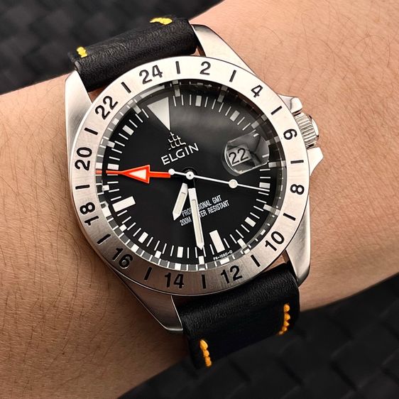 Elgin Professional GMT Watch  Vintage  รูปที่ 4