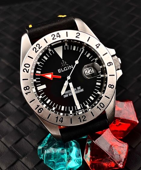 Elgin Professional GMT Watch  Vintage  รูปที่ 5