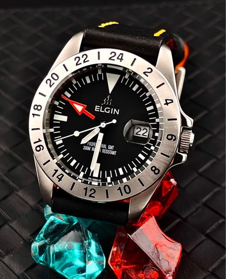 Elgin Professional GMT Watch  Vintage  รูปที่ 6
