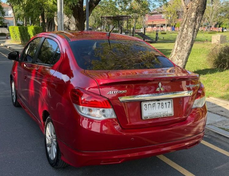 Mitsubishi Attrage 2014 1.2 GLS Sedan เบนซิน ไม่ติดแก๊ส เกียร์อัตโนมัติ แดง รูปที่ 4