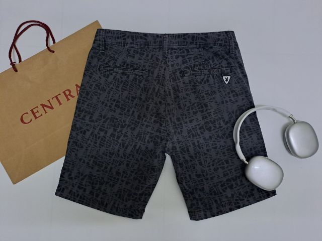 กางเกงขาสั้นสีเทา-ดำ ผ้า Cotton ลายกราฟฟิค แบรนด์ Playboy‼️ รูปที่ 2