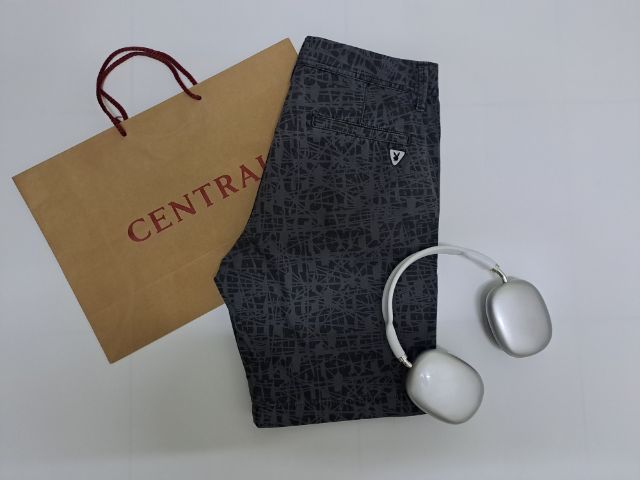 กางเกงขาสั้นสีเทา-ดำ ผ้า Cotton ลายกราฟฟิค แบรนด์ Playboy‼️ รูปที่ 5