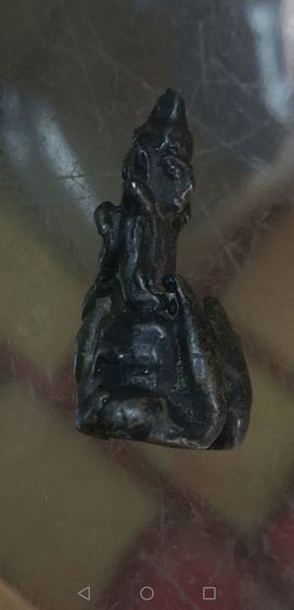 พระอุปคุ​ต​ เนื้อสำริท​ ศิลปะเขมร​ จัดจ้าน รูปที่ 6