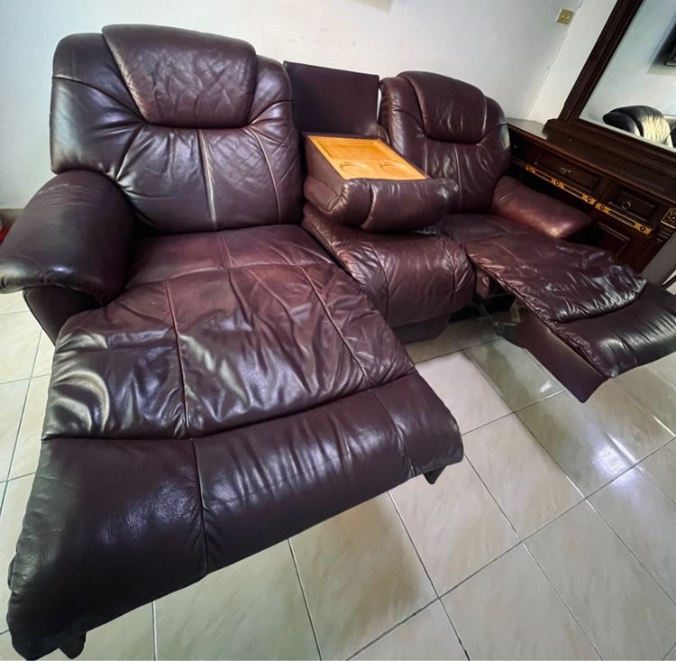 โซฟาปรับเอนนอนหนังแท้ รูปที่ 2