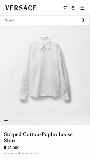 ⚠️โลโก้ MEDUSA‼️เสื้อเชิ้ต GIANNI VERSACE ของแท้ รุ่นแพง แบบสวยสไตล์ลำลอง รูปที่ 10