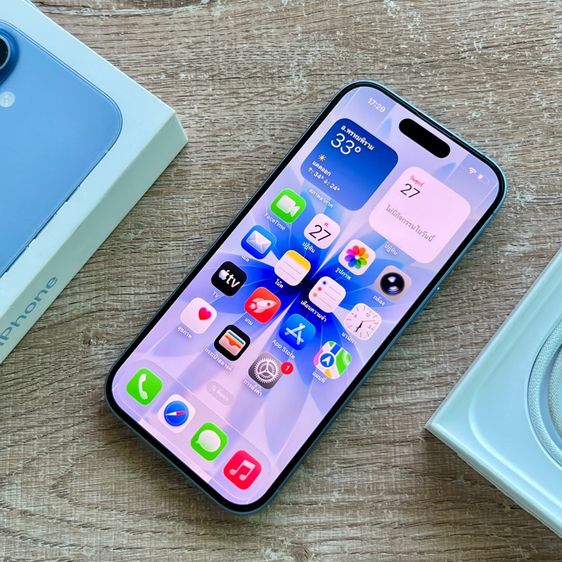 อายุ 3.5 เดือน iPhone 17 256 ประกัน ธค.69 แบต 100 สวยไร้ตำหนิ ครบกล่อง ซื้อ AppleCare ได้ รูปที่ 3