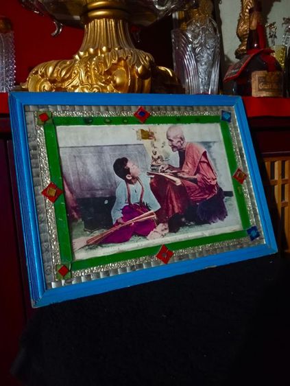 กรอบรูปเสด็จพ่อ ร. 5 กับสมเด็จโต แท้เดิมสภาพเยี่ยมเก่าโบราณ รูปที่ 12