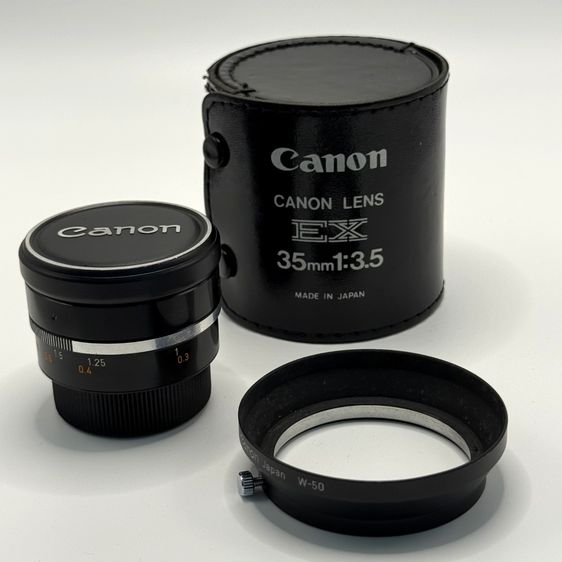 Canon EX 35mm f3.5 เลนส์ฟิกซ์ วินเทจ ครบชุด สภาพสวย รูปที่ 2