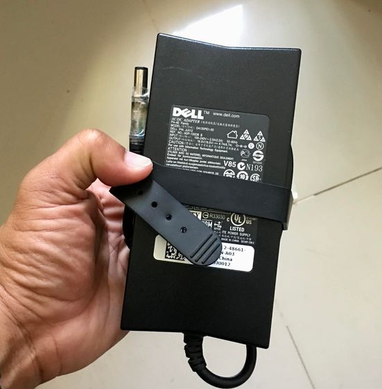 Adapter Dell หัวเข็มใหญ่ 19.5V 6.7A พร้อมสายAC เทสแล้วใช้งานปกติ