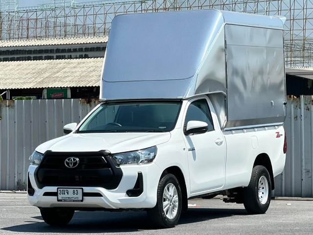 Toyota Hilux Revo 2021 2.4 Entry Pickup ดีเซล ไม่ติดแก๊ส เกียร์ธรรมดา ขาว รูปที่ 3
