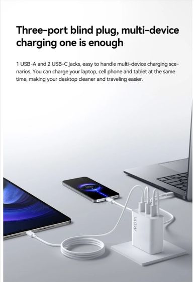 ขายที่ชาร์จ Xiaomi Mi 140W GaN 3 Port Charge สภาพดี ใช้งานปกติ รูปที่ 6