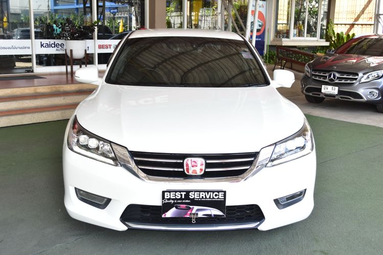 Honda Accord 2014 2.4 EL NAVI Sedan เบนซิน ไม่ติดแก๊ส เกียร์อัตโนมัติ ขาว รูปที่ 2