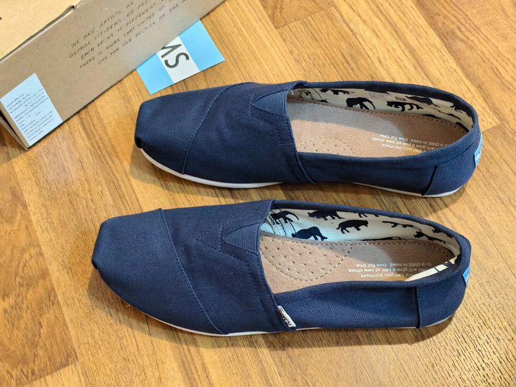 TOMS Classic Navy Canvas US 9 รูปที่ 4