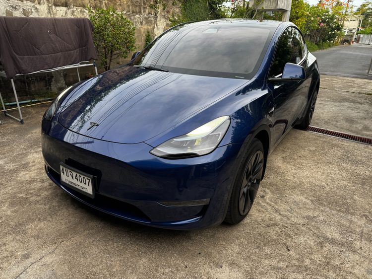 Tesla Model Y 2023 Long Range AWD Sedan ไฟฟ้า เกียร์อัตโนมัติ น้ำเงิน รูปที่ 3