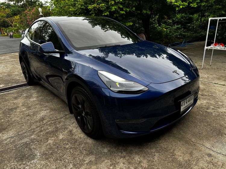 Tesla Model Y 2023 Long Range AWD Sedan ไฟฟ้า เกียร์อัตโนมัติ น้ำเงิน รูปที่ 2