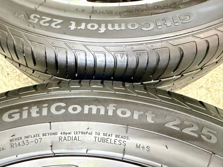 ยางถอดป้ายแดงขอบ 19” ยี่ห้อ GITI  รุ่น GITICOMFORT 225V1 ขนาด 235-5019 ปี 25 ตุ่มหน้ายางยังอยู่ครบ รูปที่ 3