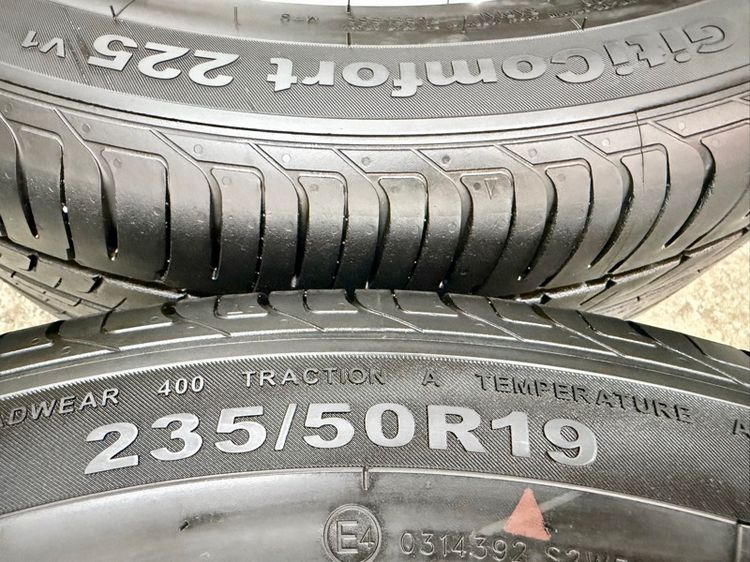 ยางถอดป้ายแดงขอบ 19” ยี่ห้อ GITI  รุ่น GITICOMFORT 225V1 ขนาด 235-5019 ปี 25 ตุ่มหน้ายางยังอยู่ครบ รูปที่ 4