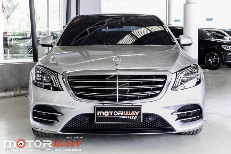 Mercedes-Benz S-Class 2021 S560 Sedan ปลั๊กอินไฮบริด (PHEV) เกียร์อัตโนมัติ บรอนซ์เงิน รูปที่ 3