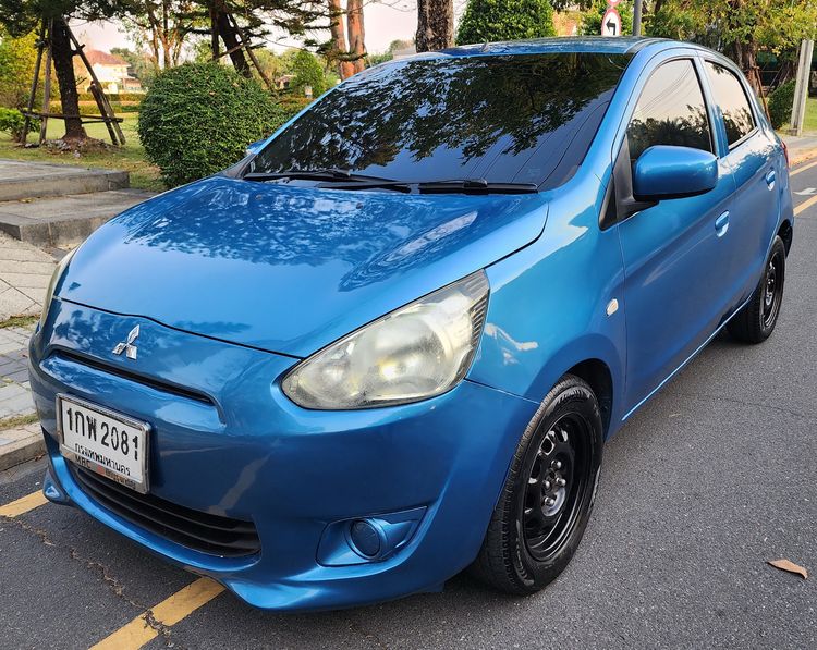 รถ Mitsubishi Mirage 1.2 GLS สี ฟ้า