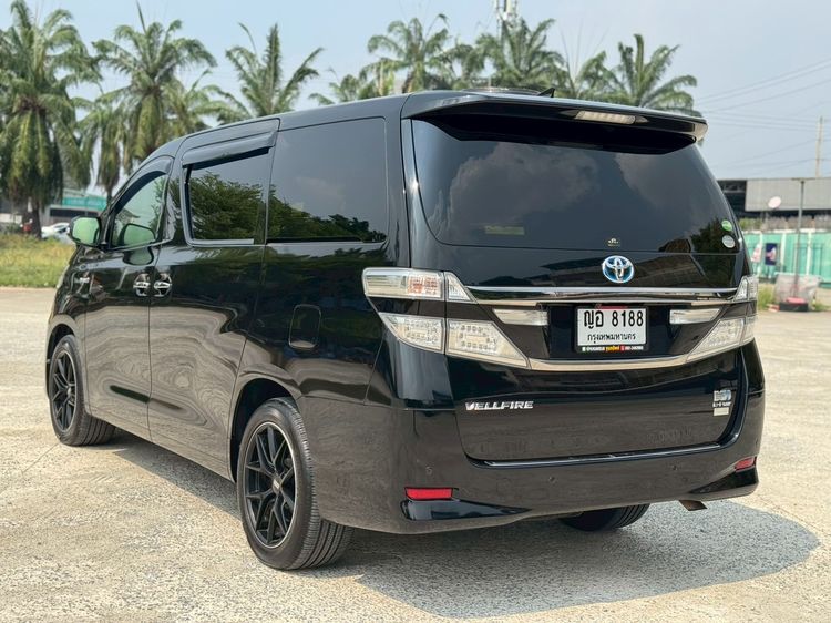 Toyota Vellfire 2013 2.4 Hybrid E-Four 4WD Utility-car ไฮบริด ไม่ติดแก๊ส เกียร์อัตโนมัติ ดำ รูปที่ 4