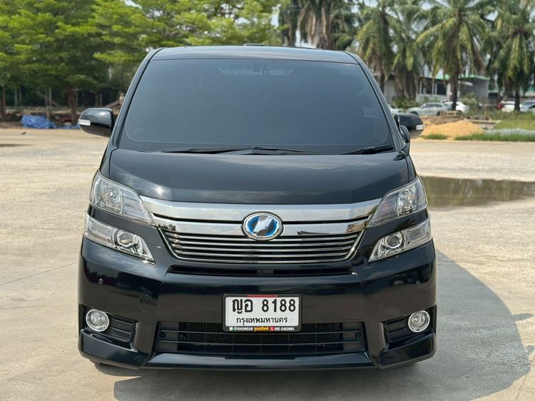 Toyota Vellfire 2013 2.4 Hybrid E-Four 4WD Utility-car ไฮบริด ไม่ติดแก๊ส เกียร์อัตโนมัติ ดำ รูปที่ 2