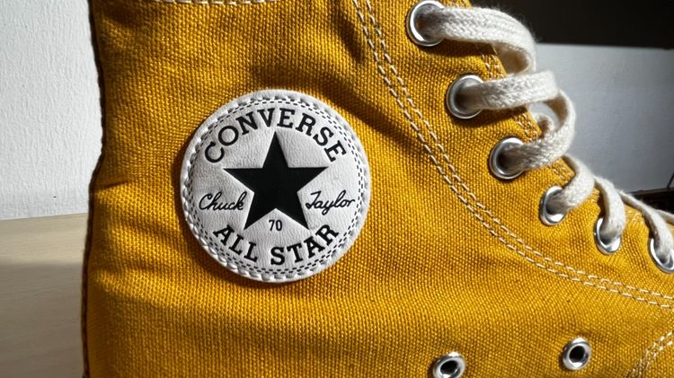 รองเท้าผ้าใบหุ้มข้อ Converse (สีเหลือง) รูปที่ 7
