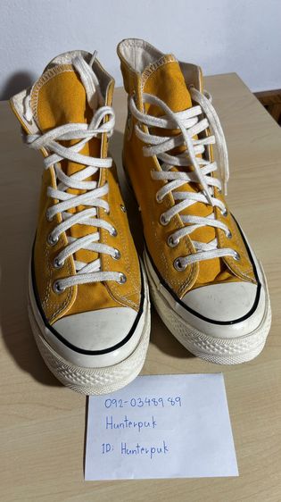 รองเท้าผ้าใบหุ้มข้อ Converse (สีเหลือง) รูปที่ 10