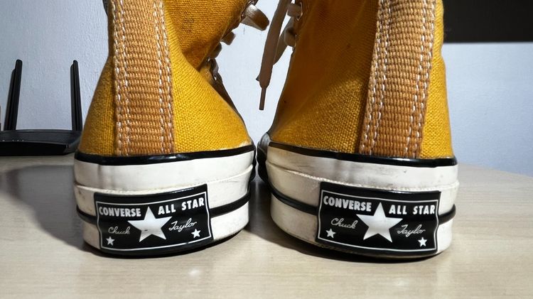 รองเท้าผ้าใบหุ้มข้อ Converse (สีเหลือง) รูปที่ 5