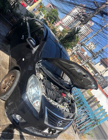 Nissan Almera 2013 1.2 V Sedan เบนซิน ไม่ติดแก๊ส เกียร์อัตโนมัติ ดำ รูปที่ 2