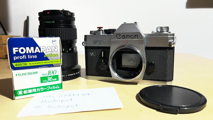 กล้องฟิล์ม Canon FTb QL พร้อมเลนส์ Canon FD 35 105mm f 3.5 รูปที่ 14