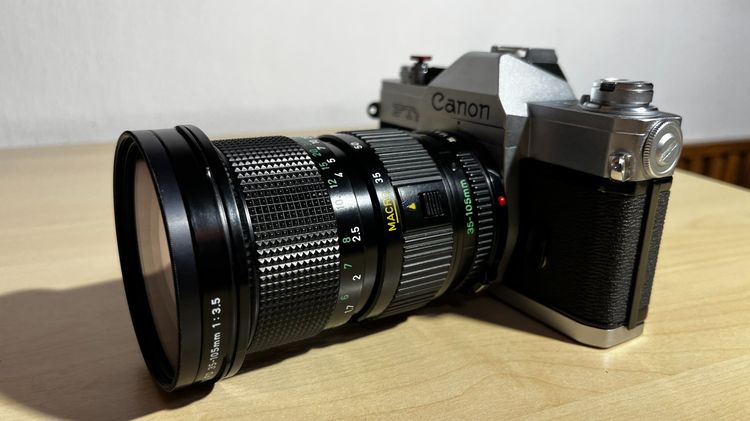 กล้องฟิล์ม Canon FTb QL พร้อมเลนส์ Canon FD 35 105mm f 3.5 รูปที่ 7