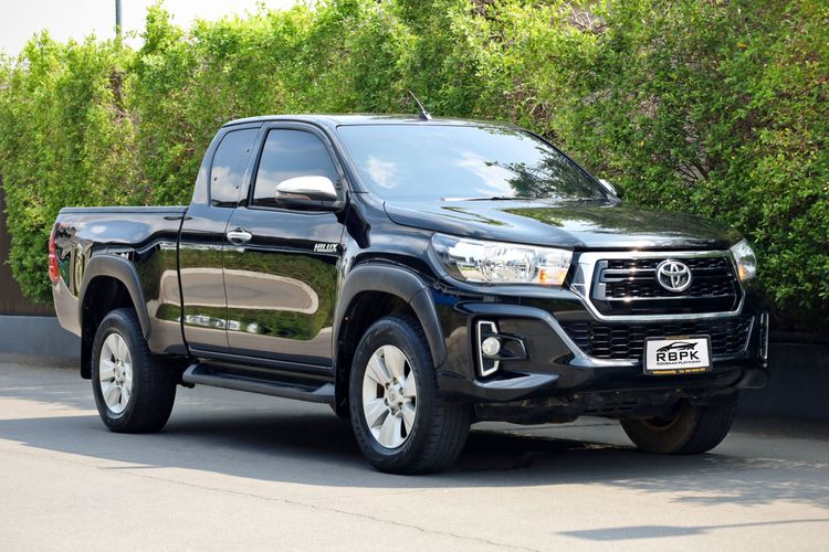 Toyota Hilux Revo 2019 2.4 J Plus Prerunner Pickup ดีเซล ไม่ติดแก๊ส เกียร์ธรรมดา ดำ รูปที่ 4