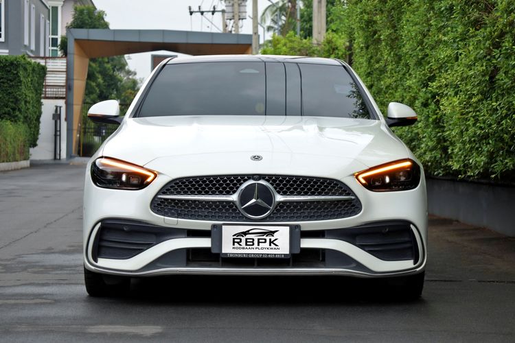 Mercedes-Benz C-Class 2023 C36 AMG Sedan ปลั๊กอินไฮบริด (PHEV) ไม่ติดแก๊ส เกียร์อัตโนมัติ ขาว รูปที่ 3