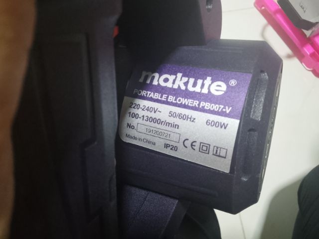  เครื่องเป่าลม  ดูดฝุ่น 2in1 จาก Makute รุ่น PB007 V 600W ลมแรง คุ้มมาก รูปที่ 11