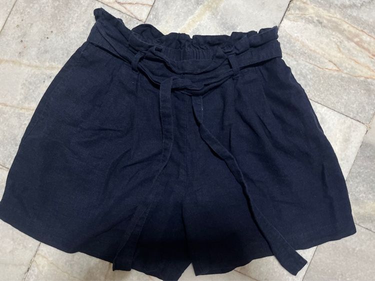 กางเกงผ้าฝ้ายผสมลินิน แบรนด์ Gu szS