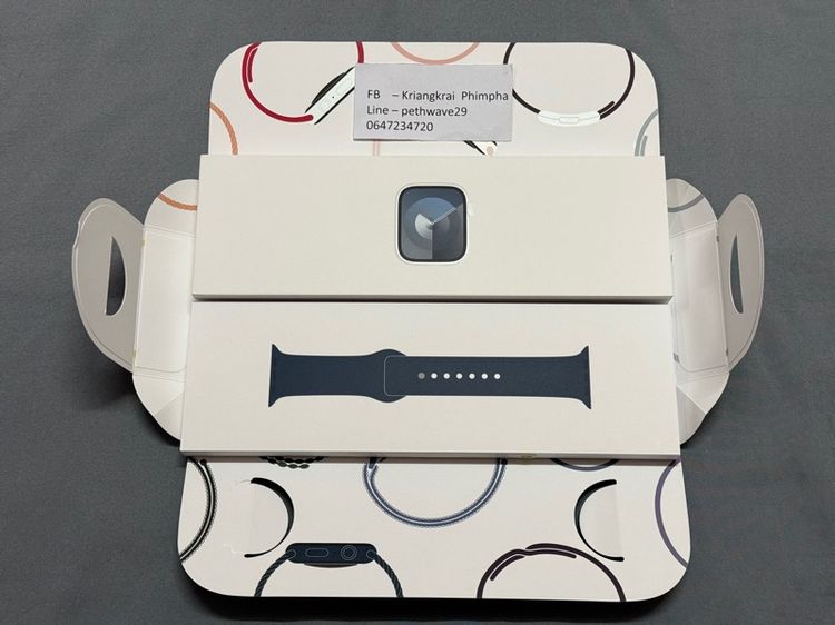 ขาว โลหะ Apple watch series 9 41mm Silver cellular มือ1