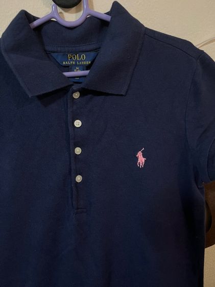 ชุดเดรส poloปักม้าสีชมพู แบรนด์ polo Ralph Rolren Sz 8-10 รูปที่ 2