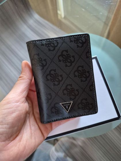 ไม่ระบุ ดำ หนังแท้ กระเป๋า cardholder Guess