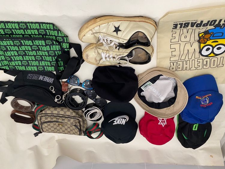 ขายทั้งหมดหมวก6ใบ ไนกี้ CROCODILEหมวกเมคอนอิตาลี่ กระเป๋าแบนญี่ปุ่น  รูปที่ 3