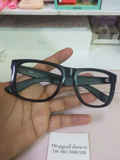กรอบแว่นตา Rayban JUNTIN RB4165 ขนาด 54 16  140 made in italy ของแท้ สภาพดี เอาไปตัดใส่เลนส์ได้เลยครับ รูปที่ 4