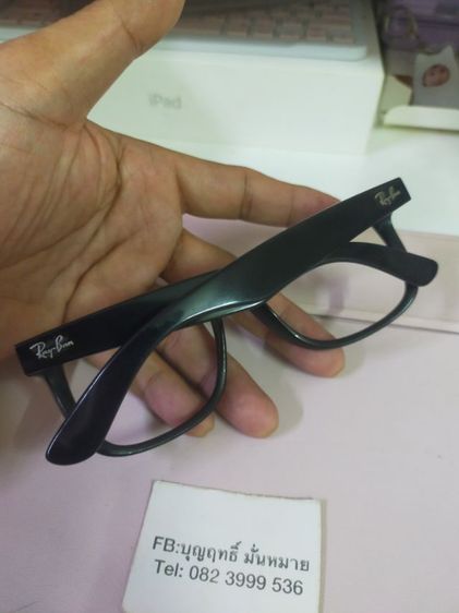 กรอบแว่นตา Rayban JUNTIN RB4165 ขนาด 54 16  140 made in italy ของแท้ สภาพดี เอาไปตัดใส่เลนส์ได้เลยครับ รูปที่ 2