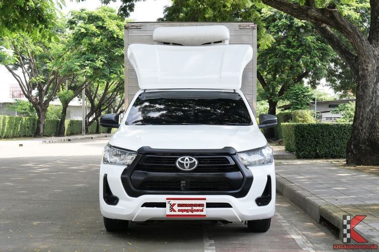 Toyota Hilux Revo 2021 2.4 Entry Pickup ดีเซล ไม่ติดแก๊ส เกียร์ธรรมดา ขาว รูปที่ 2